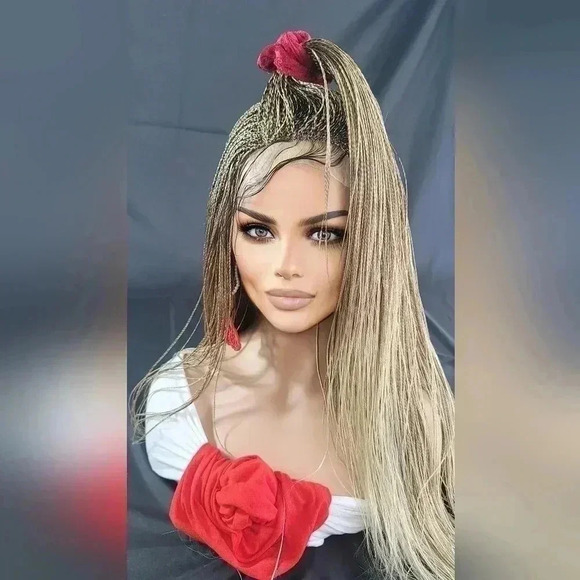 Braided wigs, micro million braids, blond wig, ombre, stunning NWT, YASSINE - Picture 11 of 16